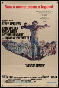 1k384 NEVADA SMITH 40x60 1966 Steve McQueen drank and killed and loved & never forgot how to hate!