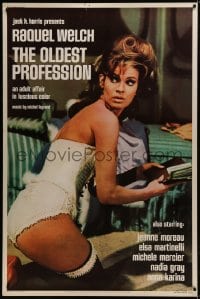 1k387 OLDEST PROFESSION 40x60 1968 completely different and far sexier image of Raquel Welch!