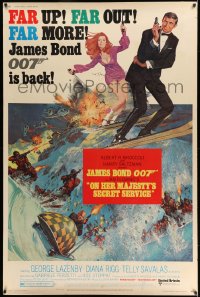 1k389 ON HER MAJESTY'S SECRET SERVICE 40x60 1969 George Lazenby's only appearance as Bond!
