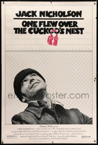 1k390 ONE FLEW OVER THE CUCKOO'S NEST 40x60 1975 Nicholson & Sampson, Milos Forman, Best Picture!