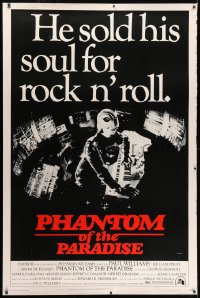 1k395 PHANTOM OF THE PARADISE style B 40x60 1974 De Palma, he sold his soul for rock & roll, John Alvin!