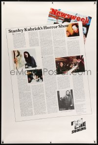 1k408 SHINING 40x60 1980 Stanley Kubrick's Horror Show highlighted in Newsweek Magazine!