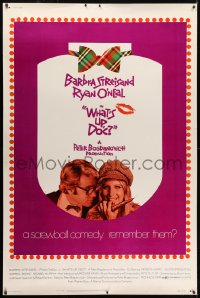 1k440 WHAT'S UP DOC 40x60 1972 Barbra Streisand, Ryan O'Neal, directed by Peter Bogdanovich!