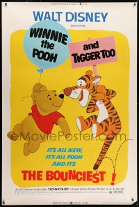 1k444 WINNIE THE POOH & TIGGER TOO 40x60 1974 Walt Disney, characters created by A.A. Milne!