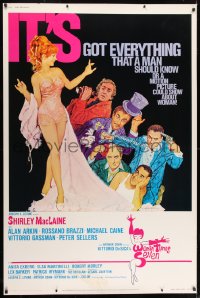 1k446 WOMAN TIMES SEVEN style B 40x60 1967 MacLaine is as naughty as a pink lace nightgown, Cassell!