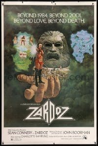 1k447 ZARDOZ 40x60 1974 Lesser art of Sean Connery, who has seen the future and it doesn't work!