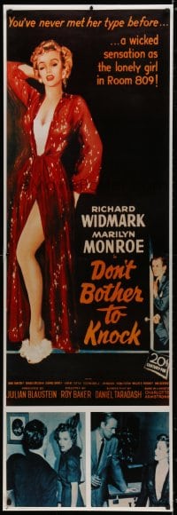 1k096 DON'T BOTHER TO KNOCK 21x62 Belgian commercial poster 1980s images of sexiest Marilyn Monroe!
