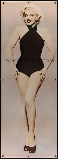 1k091 MARILYN MONROE 27x75 commercial poster 1983 full-length wearing black bathing suit!