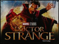 1k051 DOCTOR STRANGE 36x48 video poster 2016 close-up of Benedict Cumberbatch in the title role!