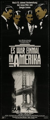 1k210 ONCE UPON A TIME IN AMERICA German 23x55 1984 De Niro, James Woods, Leone, German title!