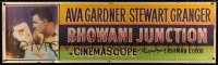 1k002 BHOWANI JUNCTION paper banner 1955 sexy Eurasian beauty Ava Gardner in a flaming love story!
