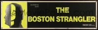 1k003 BOSTON STRANGLER paper banner 1968 Tony Curtis, Henry Fonda, he killed thirteen girls!
