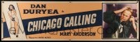 1k004 CHICAGO CALLING paper banner 1951 $53 means life or death for Dan Duryea!