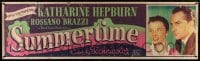 1k020 SUMMERTIME paper banner 1955 Katharine Hepburn went to Venice a tourist & came home a woman!
