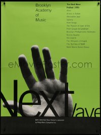 1k055 BROOKLYN ACADEMY OF MUSIC 36x48 music poster 1995 Next Wave Festival, green background!
