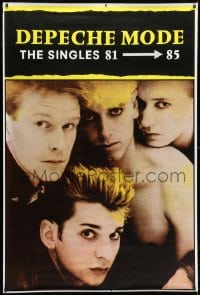 1k059 DEPECHE MODE 41x61 music poster 1985 The Singles 81-85, great image of the band!