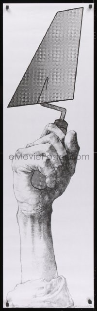 1k108 ERNEST PIGNON-ERNEST 16x53 French special poster 1980s art of trowel and hand by the artist!