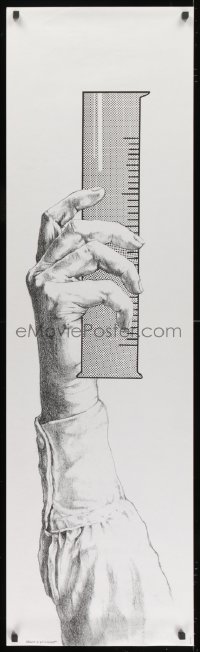 1k109 ERNEST PIGNON-ERNEST 16x53 French special poster 1980s hand holding beaker by the artist!
