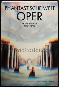 1k262 PHANTASTISCHE WELT OPER 47x69 German stage poster 1990s surrealistic art by Hannes Jahn!