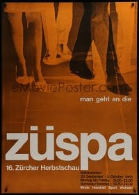 1k189 ZUSPA 36x51 Swiss special poster 1965 Zurcher Spezialitatenausstellung, Ernst Bernath!