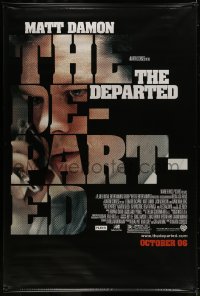 1k027 DEPARTED vinyl banner 2006 Scorsese, Leonardo DiCaprio, Matt Damon, Jack Nicholson!