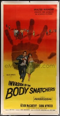 1m013 INVASION OF THE BODY SNATCHERS linen 3sh 1956 classic horror, the ultimate in science-fiction!