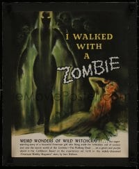 1m030 I WALKED WITH A ZOMBIE linen campaign book page 1943 cool completely different art!