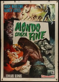1m210 WORLD WITHOUT END Italian 1p R1960s CinemaScope's 1st sci-fi thriller, different Ciriello art!