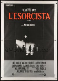 1m178 EXORCIST Italian 2p 1974 William Friedkin, Max Von Sydow, William Peter Blatty horror classic!