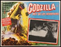 1m260 GODZILLA Mexican LC 1956 Gojira, great rubbery monster special effects scene & border art!