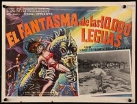 1m274 PHANTOM FROM 10,000 LEAGUES Mexican LC R1960s border art of monster & sexy scuba diver!