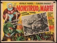 1m276 ROBOT MONSTER Mexican LC R1950s close up of giant lizard, the worst movie ever, wacky art!