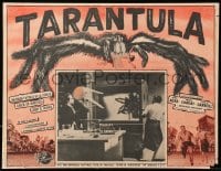 1m279 TARANTULA Mexican LC 1955 Jack Arnold, giant spider monster in laboratory, cool border art!