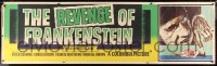 1m146 REVENGE OF FRANKENSTEIN paper banner 1958 cool art of monster over female victim, rare!