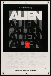 1p104 ALIEN teaser 1sh 1979 Ridley Scott classic, a word of warning, rare & different image!