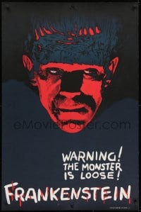 1p025 FRANKENSTEIN teaser S2 recreation 1sh 2000 best artwork of Boris Karloff as the monster!