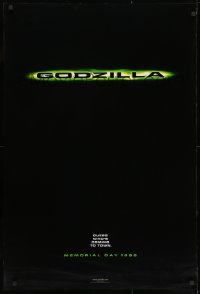 1p120 GODZILLA teaser DS 1sh 1998 Matthew Broderick, Jean Reno, Hank Azaria, American re-make!