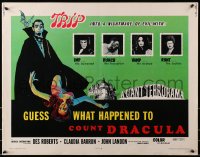 1p063 GUESS WHAT HAPPENED TO COUNT DRACULA 1/2sh 1970 art of vampire & victim, trip into nightmare!