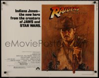 1p077 RAIDERS OF THE LOST ARK 1/2sh 1981 great art of adventurer Harrison Ford by Amsel!