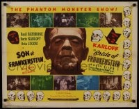 1p078 SON OF FRANKENSTEIN/BRIDE OF FRANKENSTEIN 1/2sh 1948 c/u of Boris Karloff as the monster!