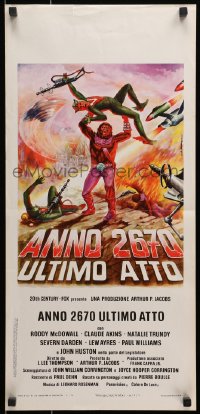 1p219 BATTLE FOR THE PLANET OF THE APES Italian locandina 1974 great different Spagnoli sci-fi art!