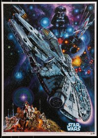 1p406 STAR WARS Japanese R1982 George Lucas classic epic, Commemorative art by Noriyoshi Ohrai!