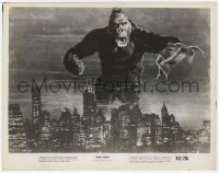 1r112 KING KONG 8x10.25 still R1952 best image of ape w/Fay Wray over New York skyline!