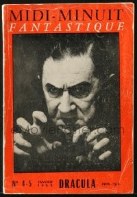 1r023 DRACULA French softcover book 1963 Bela Lugosi on the cover of Midi-Minuit Fantastique!