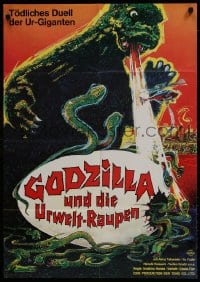 1r017 GODZILLA VS. THE THING German 1974 Ishiro Honda's Mosura tai Gojira, different sci-fi art!