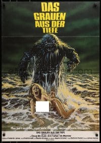 1r018 HUMANOIDS FROM THE DEEP German 1980 Bob Larkin art, only poster showing topless woman!