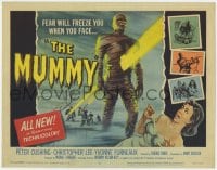 1r194 MUMMY TC 1959 Terence Fisher Hammer horror, Christopher Lee as the monster, cool Wiggins art!