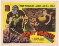 1r206 ROBOT MONSTER 3D LC #4 1953 George Nader tries to save Claudia Barrett from wacky monster!