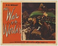 1r322 WAR OF THE WORLDS LC #3 1953 H.G. Wells classic, crowd of people trying to escape aliens!