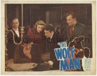 1r333 WOLF MAN LC #4 R1948 Claude Rains questions Lon Chaney Jr. after he regains consciousness!